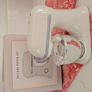 White Kitchen Mixer And Bowl Salt And Pepper Set New In Box